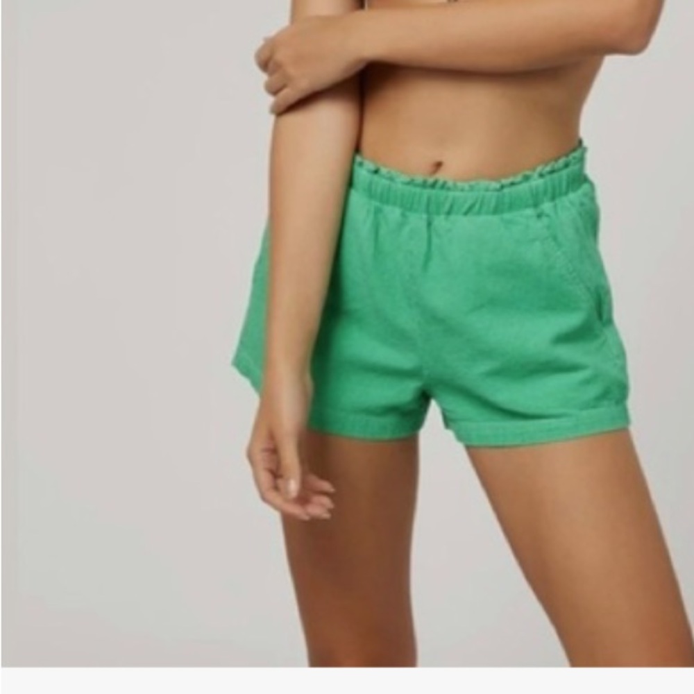 NWT O'Neill Women’s Carlene Beach Shorts Kelly Green size S - Picture 6 of 7